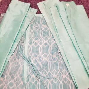 Robin Egg Blue Drapes